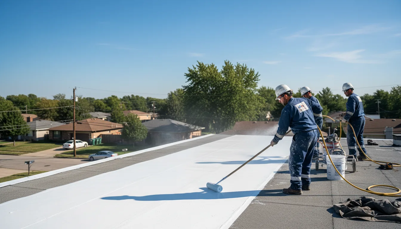 Commercial roof coating in Coolidge, TX near me